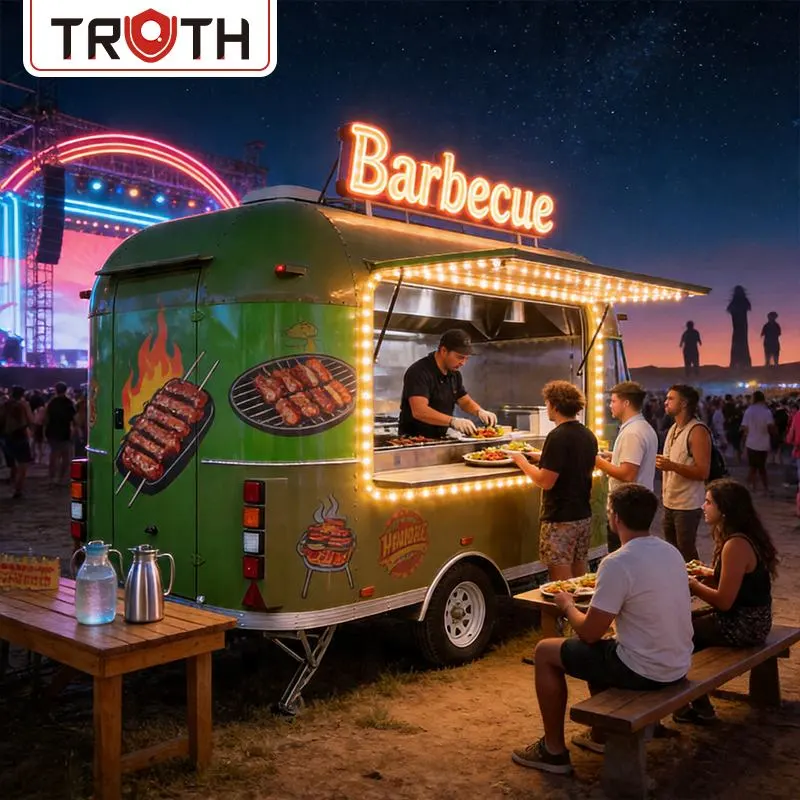 Mga BBQ Food Truck na May Kumpletong Kagamitan sa Kusina