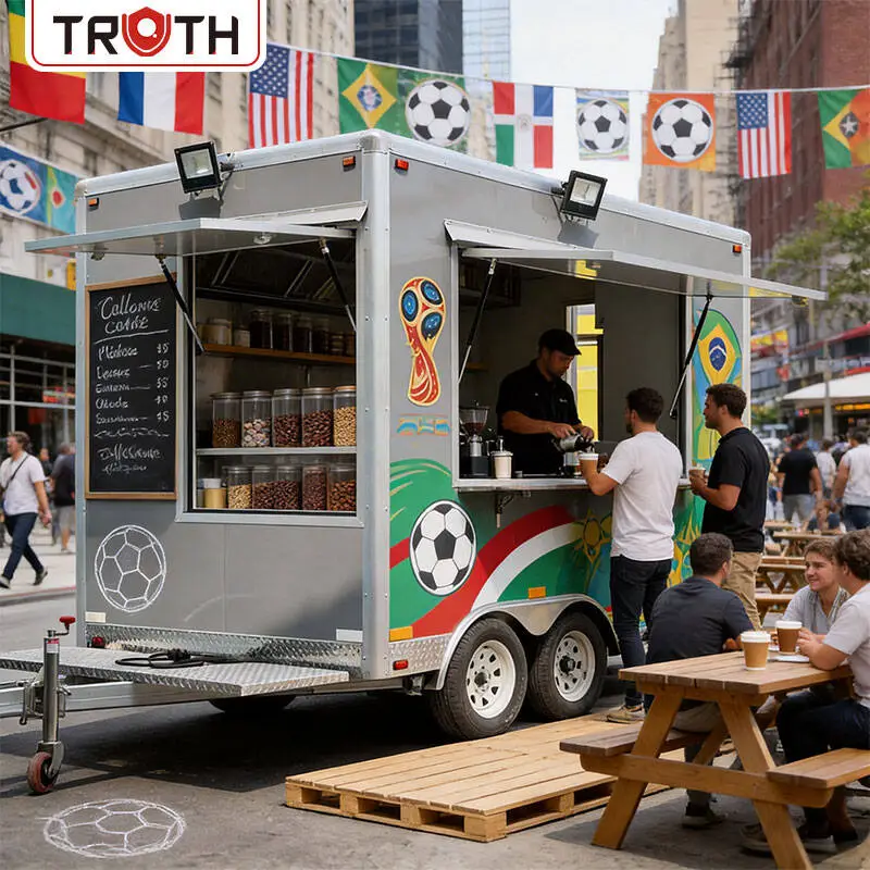 Coffee Food Trailer na may Kumpletong Kusina