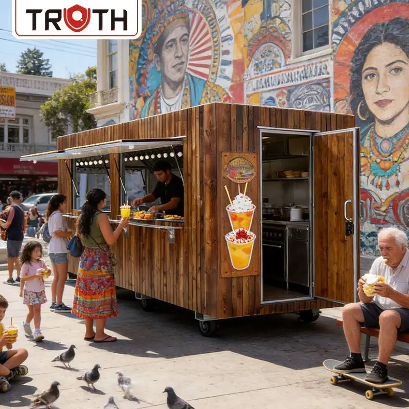 Komersyal na Mobile Ice Cream Food Trailer