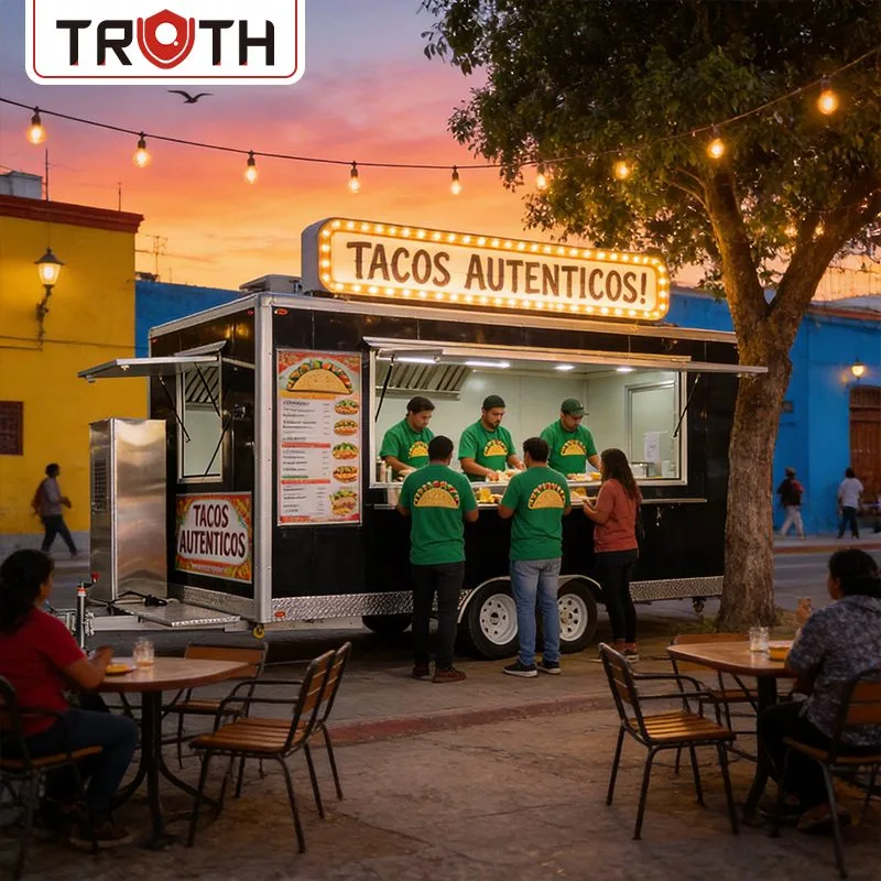 Concession Food Trailer Mobile Tacos Cart