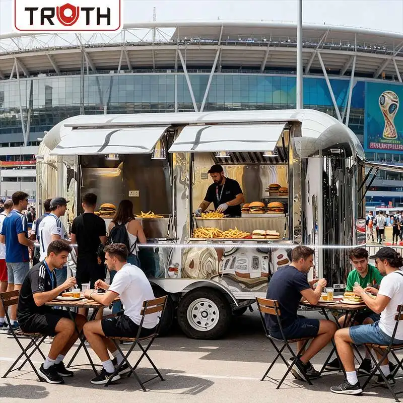 Trailer ng Pagkain ng Hot Dog na Ganap sa Catering