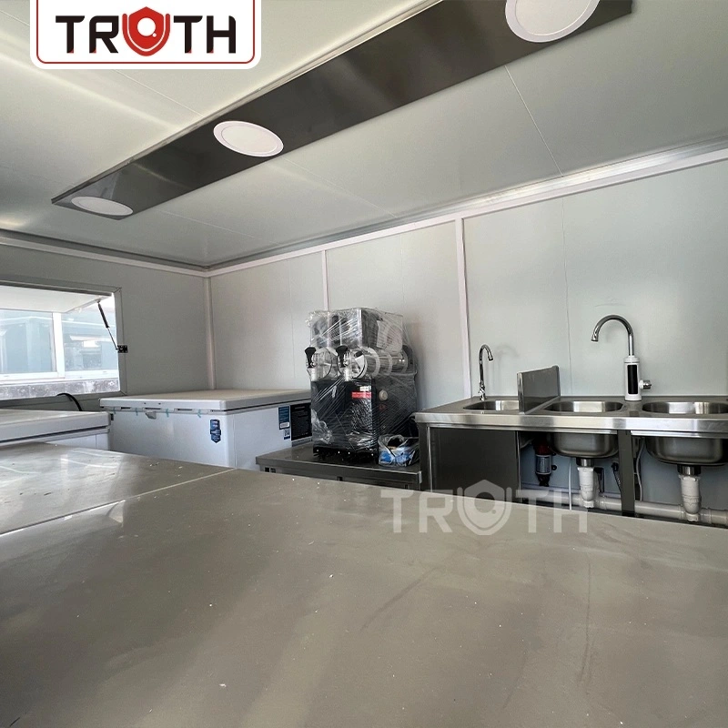 Square Hot Dog Food Truck Trailer For Sale