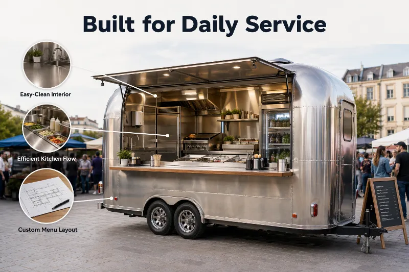 Stainless Steel Food Truck