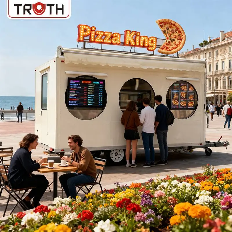 Pizza Fast Food Truck na may Kumpletong Kusina