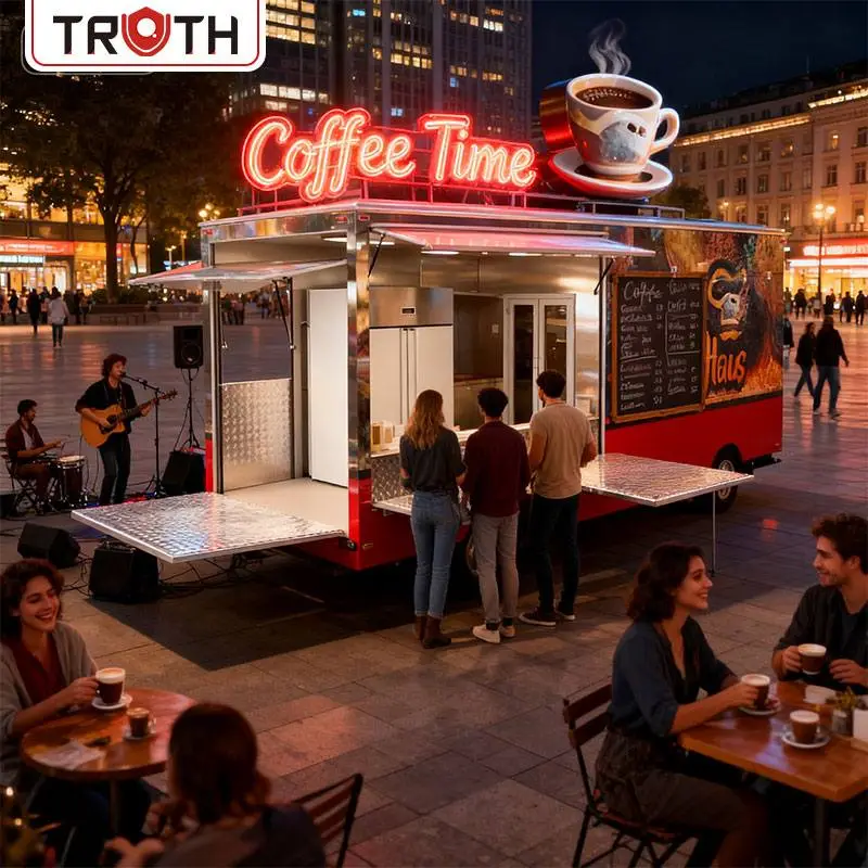 Mobile Container Food Truck para sa Kape