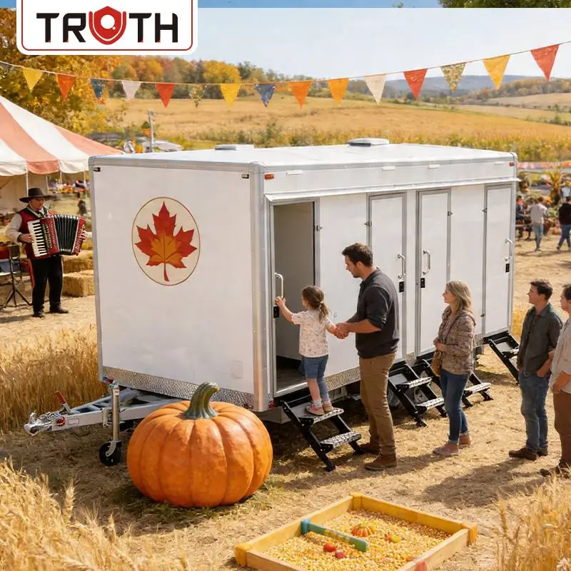 Outdoor Luxury Mobile Toilet Trailer