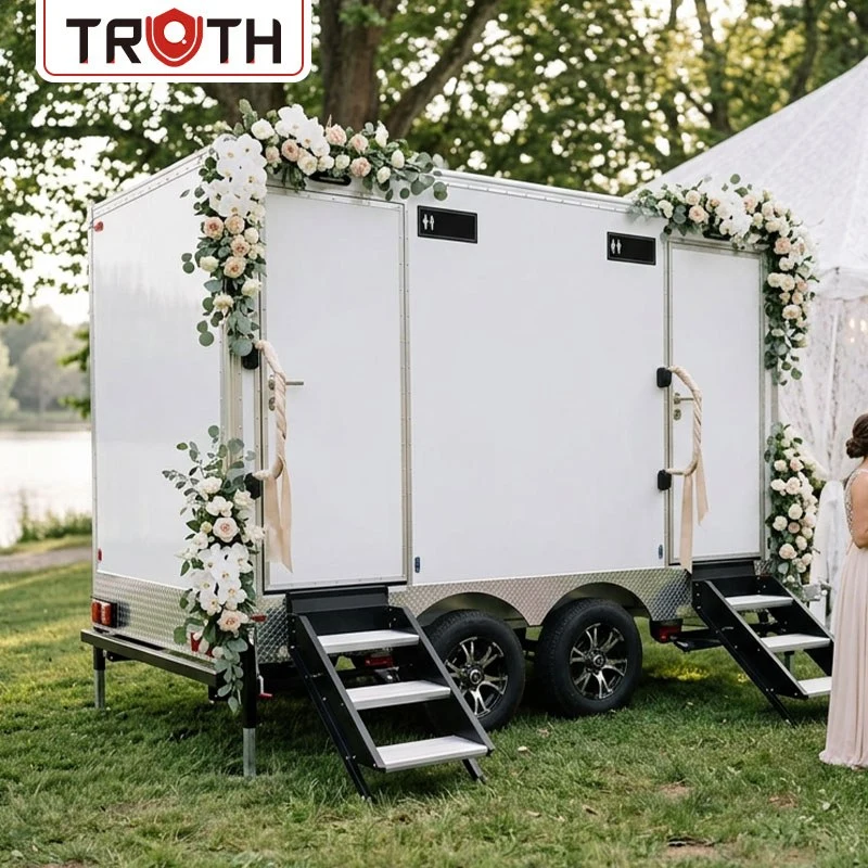 Trailer ng Cart sa Outdoor Portable Banyo