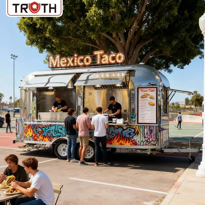 Ganap na Gamit ang Taco Trailer Truck Concession