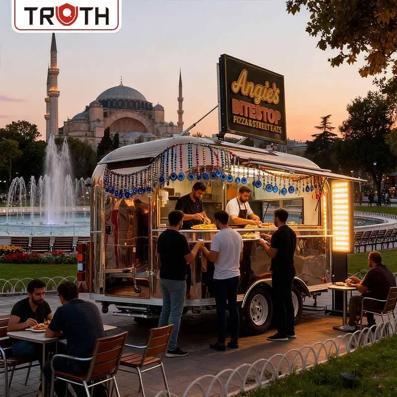 Mga Pamantayan sa Amin Food Truck Pizza Oven Food Cart